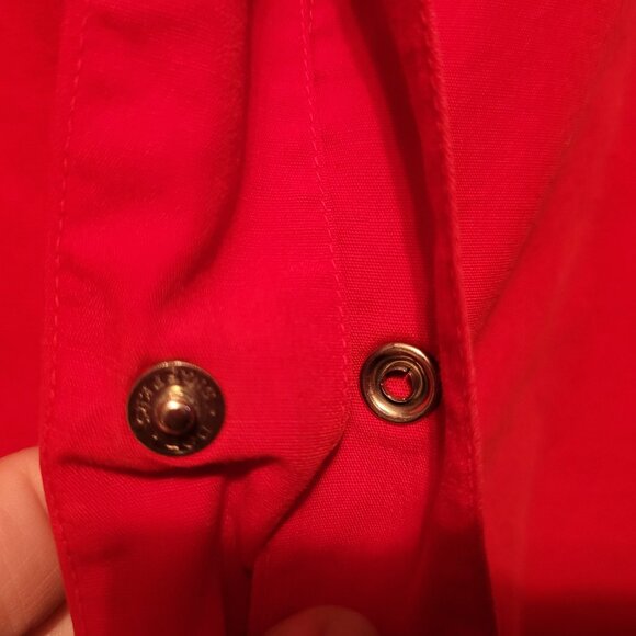 Vintage Abbey Brand Cossack Size 12 Red Button Up Name Inside - Picture 4 of 10